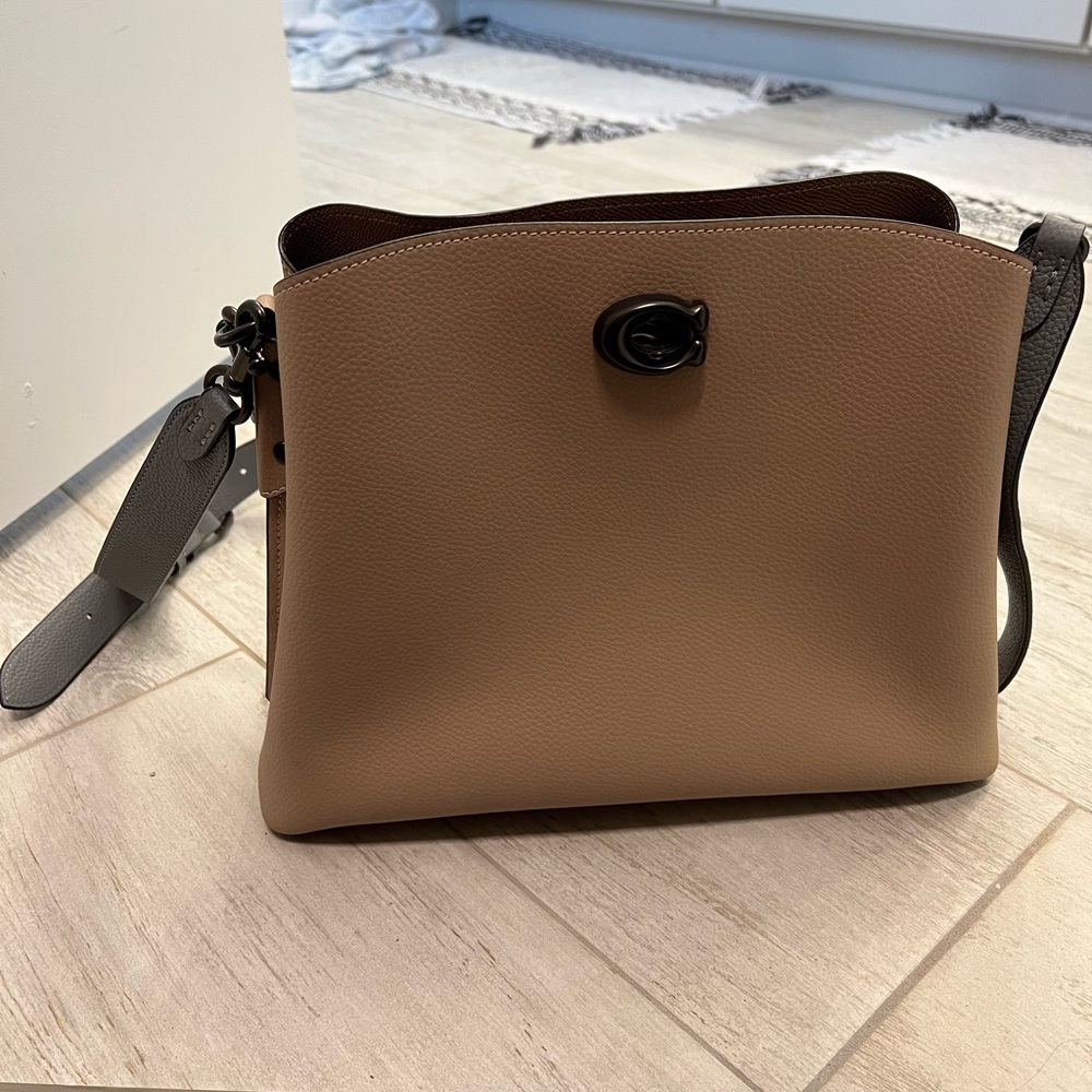 Coach Tan Shoulder Bag Colorblock